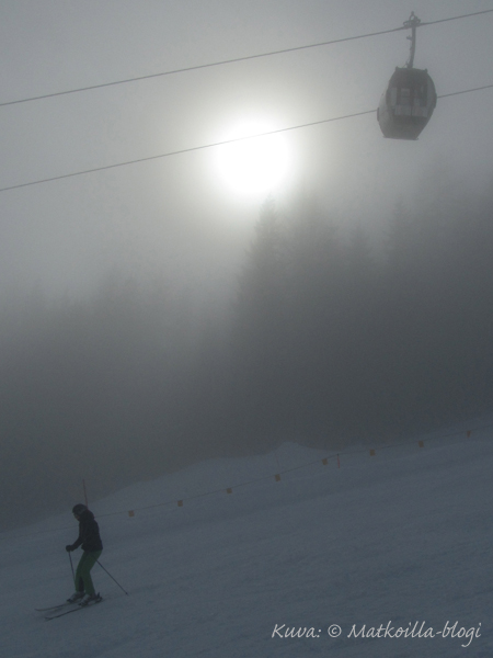 Saalbach: Pilvessä. Kuva: © Matkoilla-blogi