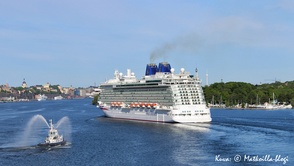 Keskiviikon kuva: Britannia saapuu ensivierailulleen Tukholmaan kesäkuussa 2015. Kuva: © Matkoilla-blogi
