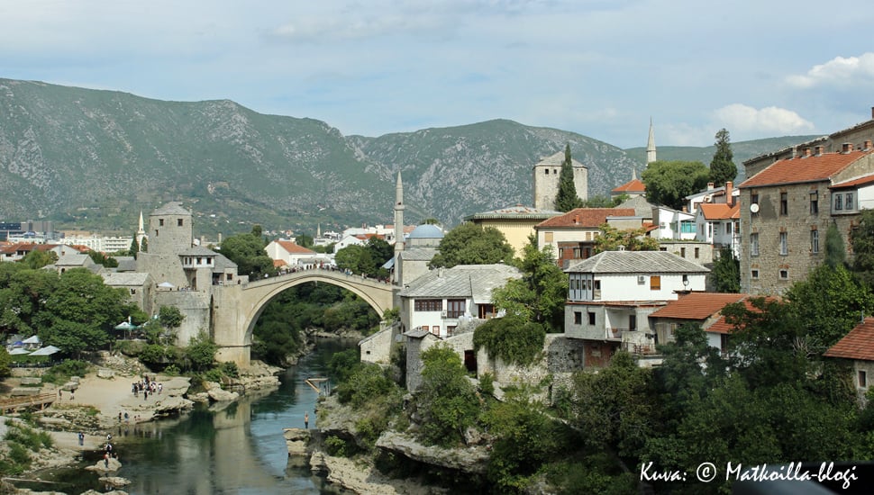Mostar - sodan ruhjoma kaupunki - Matkoillablogi
